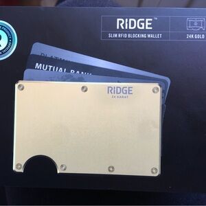 NEW Ridge 2.0 24K Gold Wallet Limited Edition RFID Blocking Minimalist Wallet